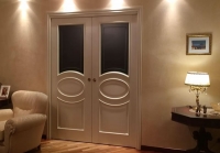 Fornitura porta laccate pantografate con ovale Dierre. Villa unifamiliare. Termini Imerese